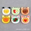 Accesorios de dibujos animados para jugar con bolas de arroz, panda, cerdo, rana, gato, leche, pegamento, funda para teléfono móvil, accesorios de joyería DIY al por mayor