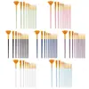 Amazon Juego de 12 Pinceles para Pintura al Óleo Mango de Plástico Pincel para Pintura Artística Acuarela Gouache Juego de Pinceles para Pintura al Óleo