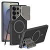 Soporte para Lente Funda para Teléfono Móvil Adecuada para Samsung S25Ultra Carga Inalámbrica Samsungs25U Funda Protectora Funda de Cuero Lisa