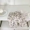 Conjunto de Verano para Niña 2026 Nueva Moda Elegante Ropa Delgada Infantil Conjunto de Dos Piezas de Manga Corta de Verano para Bebé Niña
