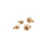 Cor de ouro 14K retendo cor areia flash miçangas pequenas miçangas foscas pingente DIY pulseira colar pingente brincos acessórios