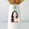 Meng Ziyi Acrílico Fondo Blanco Llavero Doble Cara Colgante para Bolsa Colgante para Mochila Mercancía de Celebridad con Fotos