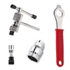 Conjunto de Ferramentas para Reparo de Bicicleta, Cortador de Corrente para Mountain Bike, Ferramenta de Reparo de Bicicleta para Remover Movimento Central, Pedivela e Cassete