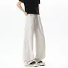 Pantalones casuales holgados de moda estilo americano para hombres y mujeres, adecuados para ir al trabajo, con una caída fluida, versátiles, adelgazantes, pantalones largos deportivos de pierna recta, pants deportivos para exteriores