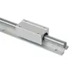 Fabricante Atacadista de Deslizador de Guia Linear de Suporte de Alumínio Sbr Trilho Deslizante Cromado para Máquinas Automatizadas