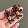 Pinza para el Cabello de Oso Estilo Coreano para Mujer, Pinza Lateral con Acabado de Alta Gama, Pinza para el Pelo Linda para Flequillo, Pequeño Accesorio para el Cabello de Pinza de Pato