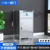 Gabinete de cajones de acero inoxidable 304 hecho a medida con cerramiento, mesita de noche, móvil con ruedas, gabinete pequeño para básculas, gabinete pequeño para caja registradora