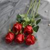 [Directo de fábrica] Flor simulada de tela de seda de rosa búlgara de alta gama para el hogar, decoración de ramo, adornos para sala de estar