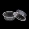 Taza de Gelatina Plástica Pp de Grado Alimenticio Desechable de Fondo Plano de 65 ml Taza de Salsa de Plástico Venta al por Mayor Taza de Gelatina de Fondo Plano