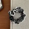Tela Floral Elegante Tela Fresca Pequeña Anillo para el Cabello de Intestino Delgado Cuerda para el Cabello de Bola Floral Pequeña Goma Elástica para Coleta