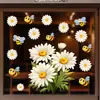 Pegatinas de Ventana Temáticas de Margarita y Abeja Transfronterizas Xino Jdt-A532 Se Pueden Usar en Panaderías, Floristerías, Cocinas y Balcones