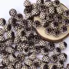 Contas de Madeira Gravadas Multicores, Contas Soltas, Contas Redondas de Madeira Natural Estampadas Vintage, Acessórios de Miçangas para Fazer Pulseira Colar DIY