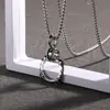 Cadena Versátil de Acero de Titanio Hip-Hop para Hombres, Colgante de Personalidad Influencer de Estilo Urbano de Moda, Accesorio de Cadena para Suéter de Fiesta