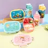 Lonchera Infantil de Dibujos Animados Taza de Dibujos Animados para Estudiante Traje Salida Oficinista Lonchera de Frutas Almuerzo Lonchera Transfronterizo