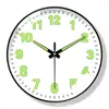 Reloj de Pared Luminoso de 8 Pulgadas Sala de Estar Simple Moderno Silencioso Reloj Decorativo Reloj de Pared Comercio Exterior Transfronterizo Al por Mayor