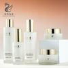 Botella de Vidrio para Producto de Cuidado de la Piel 120ml Set de Loción Tapa de Rosca Botella de Crema 50g Crema Facial Líquida de Base con Proceso de Estampado Dorado