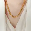 Collar con colgante de perlas de arroz hecho a mano, personalizado, retro, serie bohemia de alta calidad, temperamento versátil para mujer
