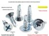 Grande cabeça plana Huashi broca cauda autoperfurante prego auto-roscante galvanizado cruz escareado rabo de andorinha prego cor aço telha ferro parafuso