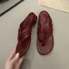 Chanclas Francesas Minimalistas de Verano 2026 para Vacaciones en la Playa, Sandalias de Tira Versátiles de Tacón Bajo para Mujer para Usar Afuera