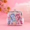 Porta-moedas com fivela de ferro à vista desenho animado de unicórnio presente bolsa concha de moedas para crianças fornecimento direto da fábrica