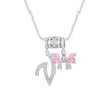 Collar con Letras Dopamina Popular Transfronterizo Set de Tres Piezas con Accesorios de Lazo, Elegante y Versátil Set de Collares con Letras