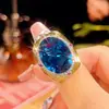 2025 Zhuangshengsheng Joyería Espinela Azul Simulada Set de Joyería de Lujo Ligero de Gama Alta 15*20-10-12 Personalizado