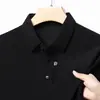 Camiseta Masculina de Manga Curta Direto da Fábrica Verão Gola Polo Manga Meia Malha Cor Sólida Casual Jaqueta Camisa Polo Masculina