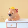 Capibara de Color Sólido Micro-Paisaje Artesanías de Resina Figura Linda Caja Ciega Adorno para Tablero de Coche