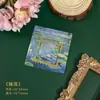 Marcapáginas de metal creativo y exquisito, estilo pintura al óleo, elegante portapáginas para libros de lectura para estudiantes, exquisito regalo de metal recortado.