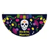 Nueva bandera semicircular del Día de Muertos transfronteriza de Amazon Decoración exterior de Halloween bandera de arreglo de calabaza para fiesta