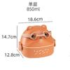 Gafas de Dibujos Animados 3D Oso Lonchera Capas Celosía Portátil Sellada Lonchera Microondas Portátil Tazón de Sopa Barril de Arroz 123 Capas