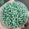 Cuentas dispersas Xiuyu, cuentas redondas de jade con cubierta de leche verde, accesorios de bricolaje hechos a mano, piedra original, venta al por mayor, accesorios de cuentas de jade mm