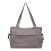 Bolsa Tote Preguiçosa Estilo Coreano Feminina Multicor Grande Capacidade Casual de Mão/Ombro para o Dia a Dia Bolsa de Tecido Em Estoque
