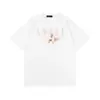 Camiseta de Manga Curta para Casal Amiri Pomba da Paz Tinta Flow Grafite Lettering 230g Série Coleção Estampa Clássica do Logo
