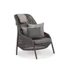 Muebles de exterior sofá de ratán individual silla de ratán de ocio balcón al aire libre sofá de ratán de diseño juego de mesa de centro para patio
