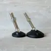 M16 à prova de choque pé de aço copo pé fixo borracha nylon universal antiderrapante pé metálico pé plástico ajustável pesado 120 fundo