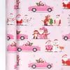 Papel de Regalo Navideño Tamaño Grande Ecológico Papel Kraft Amarillo Papel de Regalo Navideño Cuadros Rojos Cabeza de Reno Patrón de Copo de Nieve