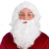 Peluca de Papá Noel europea y americana de Amazon, traje con barba, disfraz de Navidad, fiesta, peluca COS