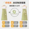 Avental de pintura e culinária para pais e filhos, listrado, estilo japonês, de algodão e linho, com mangas, impressão de logotipo personalizada, uniforme de trabalho para jardim de infância