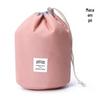 Bolsa de armazenamento bolsa de higiene pessoal para interior popular multifuncional cilíndrica grande capacidade em camadas à prova d'água viagem bolsa de cosméticos
