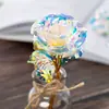 Hoja de oro de 24 quilates hoja de oro rosa flor de hoja de oro flor de hoja de oro flor de rosa chapada en oro Día de San Valentín regalo de cumpleaños fábrica de regalos
