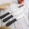 Espátula de crema de acero inoxidable de 6 pulgadas 8 pulgadas 10 pulgadas molde para hornear pasteles pan raspador de decoración punto de fábrica