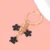 Novo Pingente Chaveiro de Metal Sakura Menina Simples Coração Flor Decoração de Celular Acessórios Pingente de Bolsa Venda por Atacado