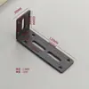 Suporte de Fixação em L com Furo Longo Suporte de Ângulo Ajustável Móvel Ângulo Reto de 90 Graus Acessórios para Móveis Conector Suporte de Prateleira Triangular