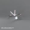 Anillo Nalan de plata S925 con tu nombre, diamante coreano único y 26 letras inglesas, ajustable, J3869