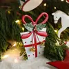Navidad Transfronteriza Lata Danesa Metal Árbol de Navidad Pintado a Mano Adornos Atmósfera Navideña Pequeño Tambor Navideño Adornos de Regalo