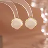 Pendientes Cuadrados de Grietas Personalidad Estilo Retro de Hong Kong Tendencia Pendientes Aguja de Plata S925 Pendientes de Temperamento Dropshipping