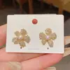 Pendientes de Flor de Perla y Circonita con Aguja de Plata Retro Francesa, Modernos y Sencillos, Pendientes Elegantes, Pendientes Personalizados de Alta Gama para Mujer