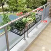 Suporte de Flores para Varanda Suporte de Armazenamento de Parede Suspenso Estilo Europeu Arte em Ferro Forjado Verde Cloro Suporte de Flores Suculentas Suporte de Vasos de Flores para Varanda