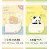 Notas Adhesivas de Animales de Dibujos Animados Etiquetas para Notas de Estudiantes Pegatinas Marcadores de Notas de Oficina Pegatinas Lindas Reutilizables